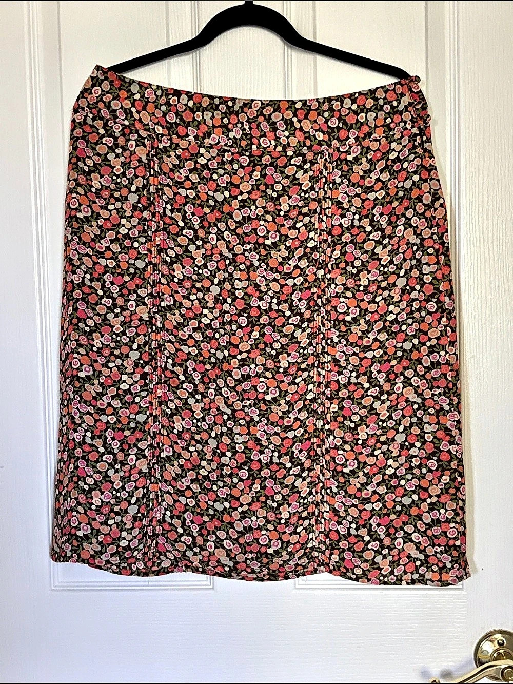 Gap Floral A-Line Skirt in Brown & Pink Size 10